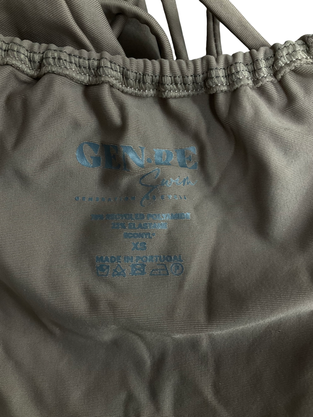 Gen- Re Brown Brow Tie Up Bikini Set UK XS