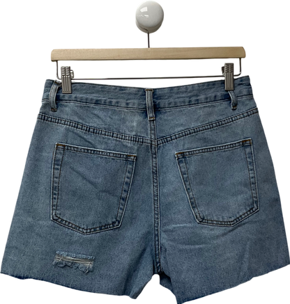 White Fox Blue On Vacay Denim Shorts UK L