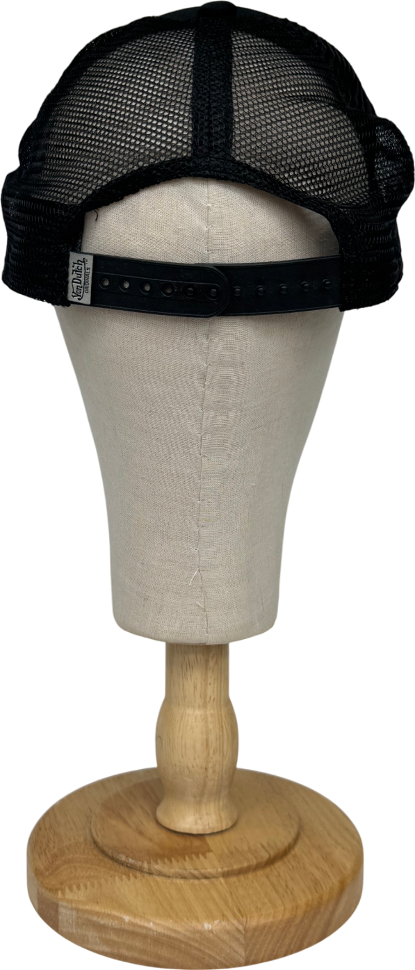 Von dutch Oval Patch A-frame Black Trucker Cap One Size