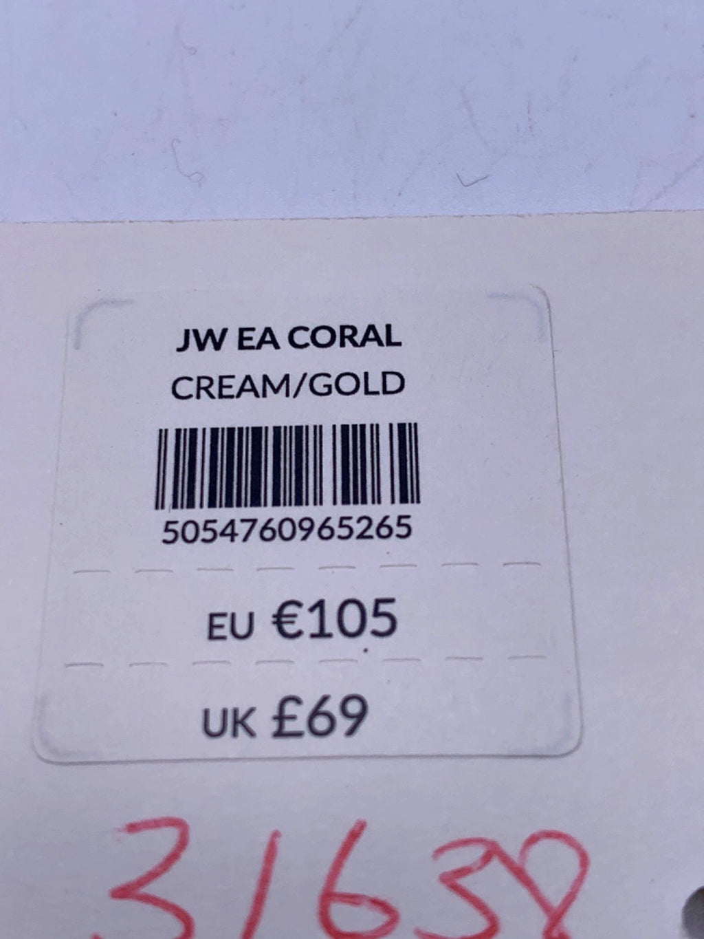 LK Bennett Cream/Gold JW EA Coral Earrings One size