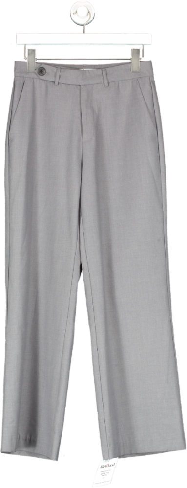 BOA Grey Longline Dad Trousers UK XS