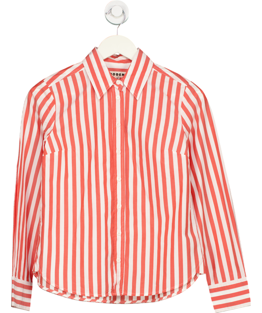 Boden Red 100% Cotton Stripe Shirt Petite UK 6