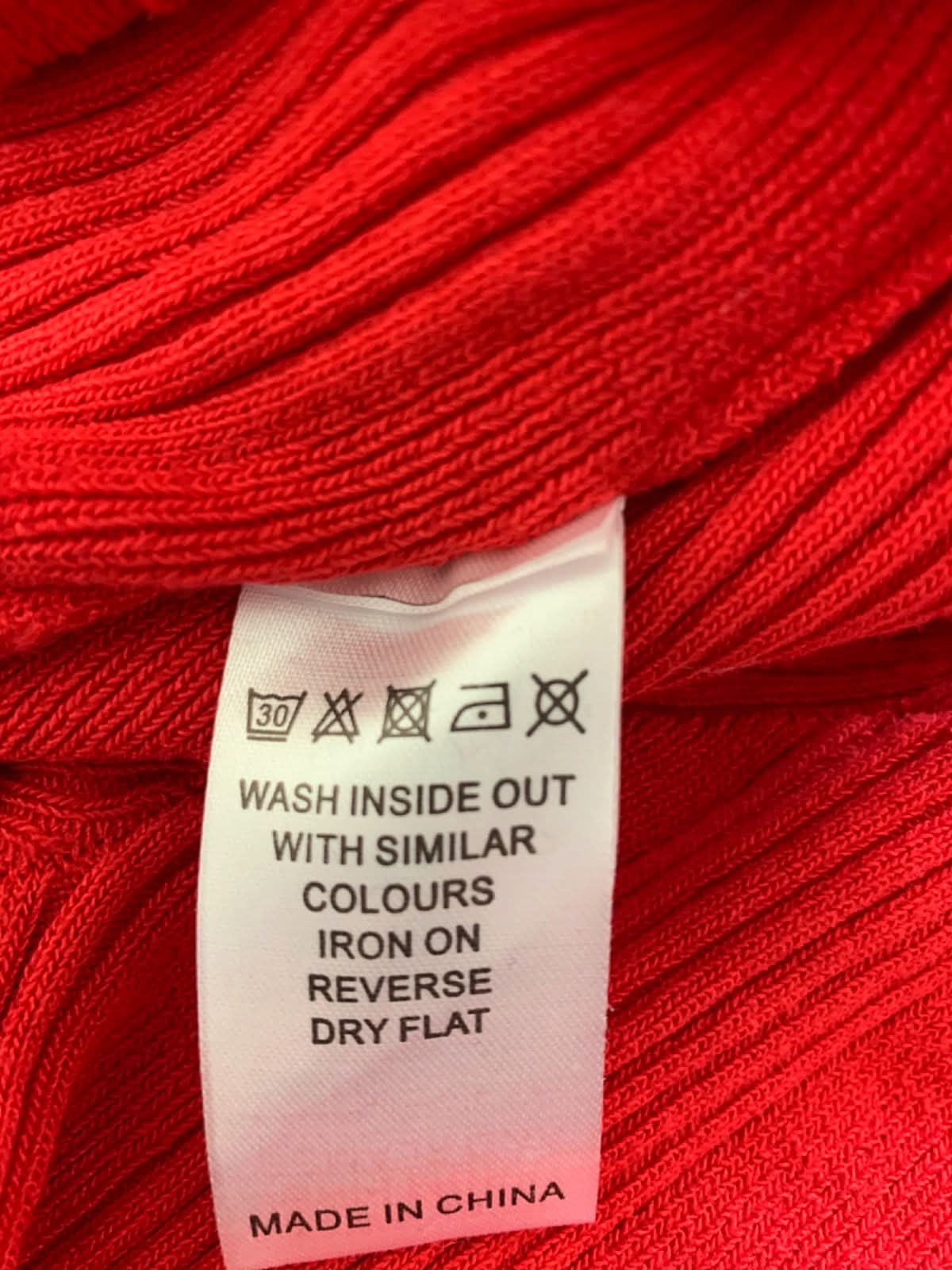 Pretty Lavish Scarlet Red Lana Sweetheart Neck Knit Dress XS