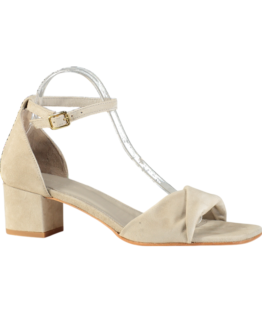 J McLaughlin Beige Krissa Suede Heel UK 8 EU 41 👠