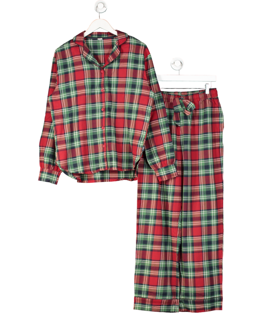 Chelsea Peers Red Gingham Brushed Long Sleeved Set UK 10