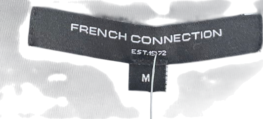 French Connection Black Short Sleeve Trophy Neck Polo Shirt UK M