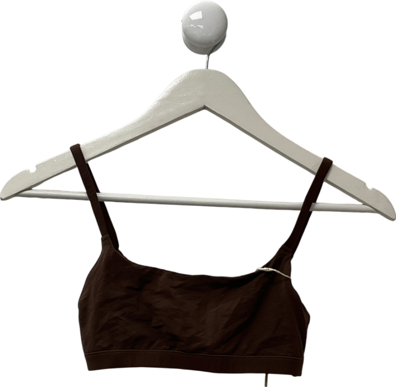 SKIMS Brown Back Smoothing Scoop Bralette - Cocoa UK XS