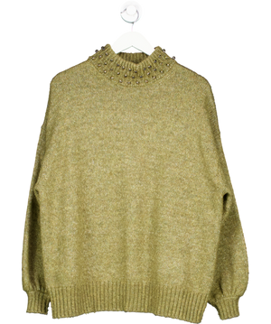 See by Chloé Green Wintery Moss Wool Blend Jumper UK S