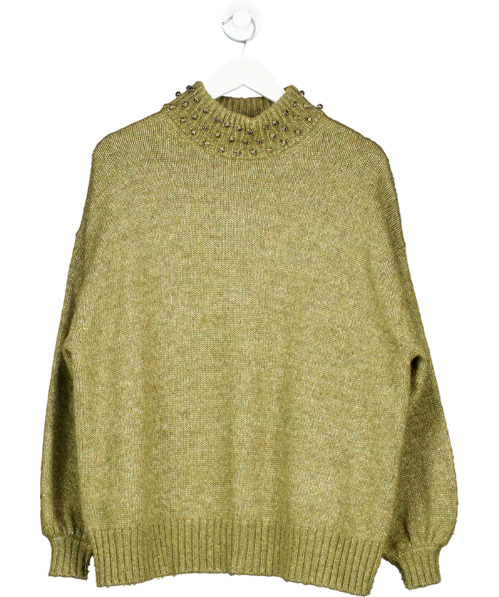 See by Chloé Green Wintery Moss Wool Blend Jumper UK S