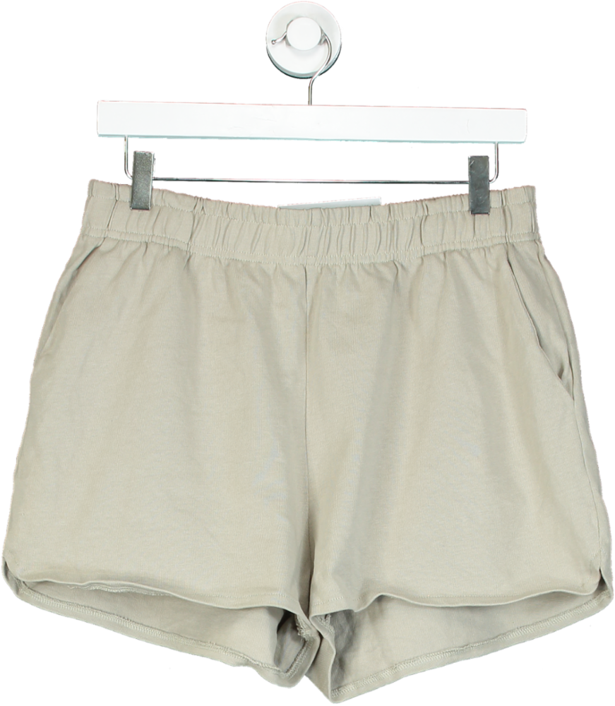 Gym King Beige High-Waisted Shorts UK 12