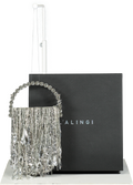 L'alingi Metallic Silver Crystals Micro Fringe Eternity One Size