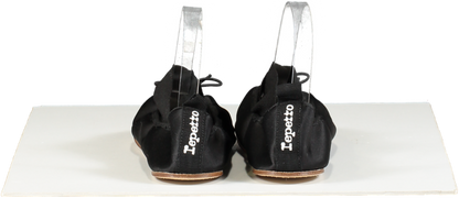 Repetto Black GIANNA BALLET FLATS - SATIN  UK 6 EU 39 👠