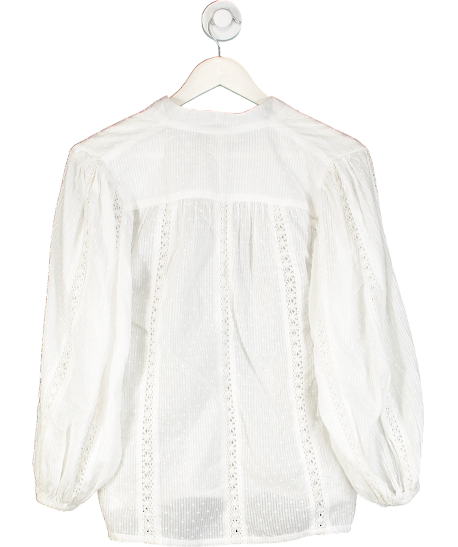Bahabini White Embroidery Top Poupette UK S/M