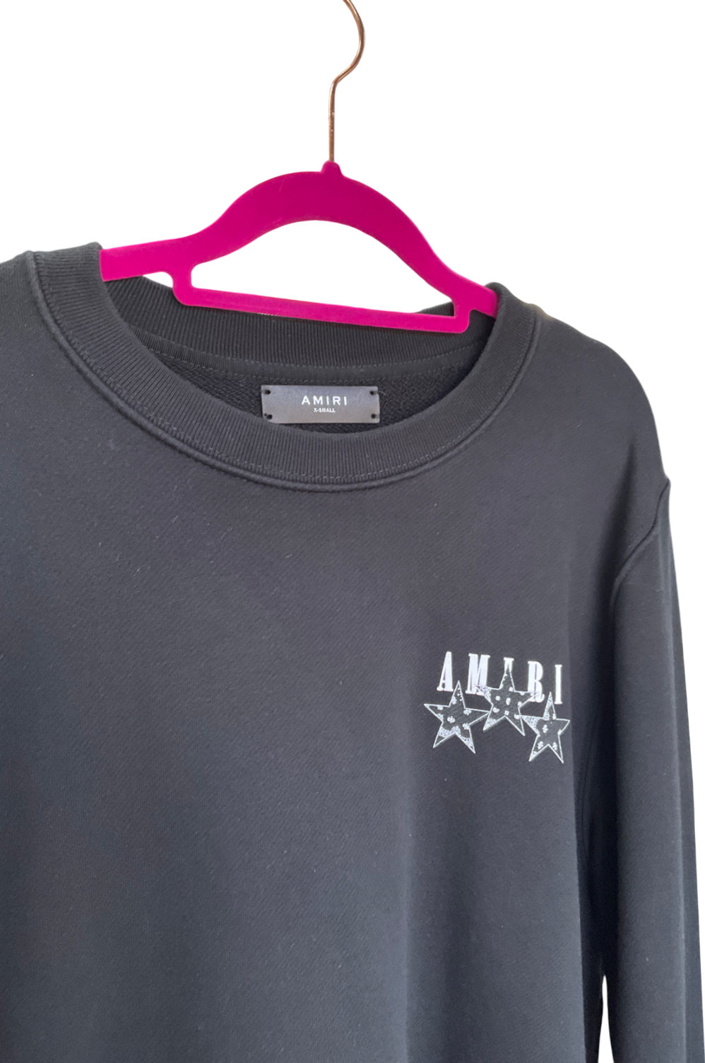 Amiri Black Bandana Stars Crew Neck UK XS