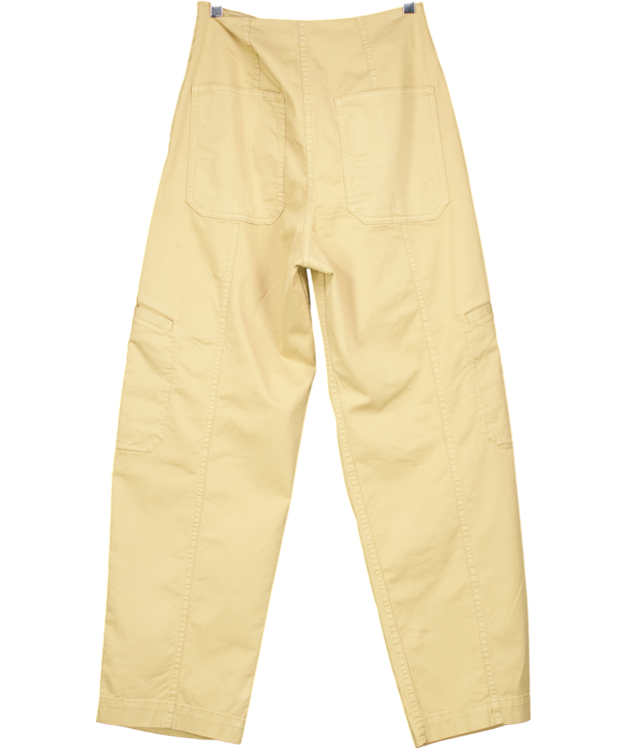 Arket Beige Cotton Trousers UK 8