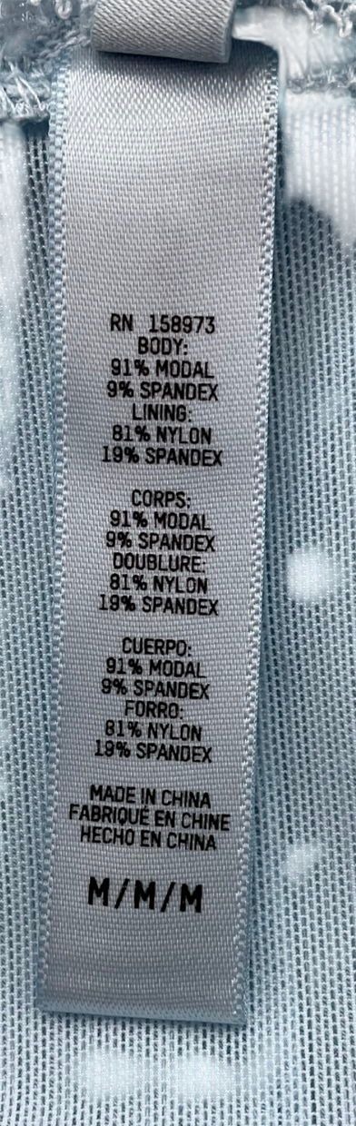 SKIMS Blue Soft Lounge Lace Onesie - Celeste UK M