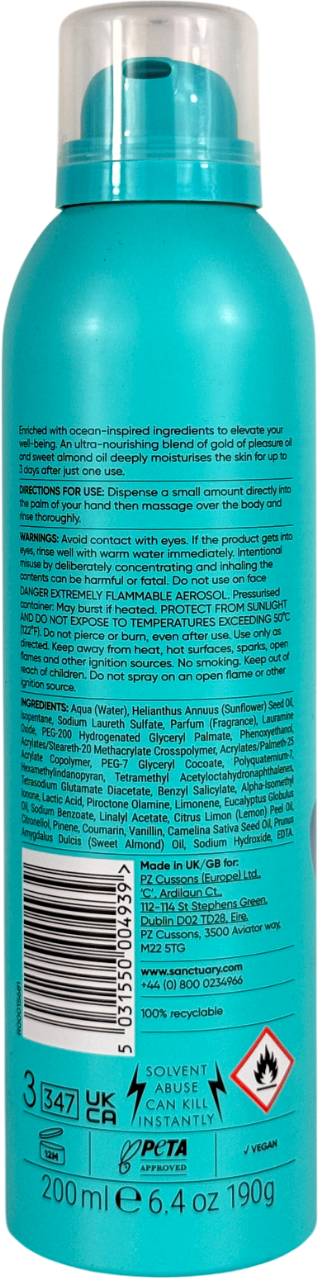 Sanctuary Spa Aqua Serenity Shower Burst Universal 200ml