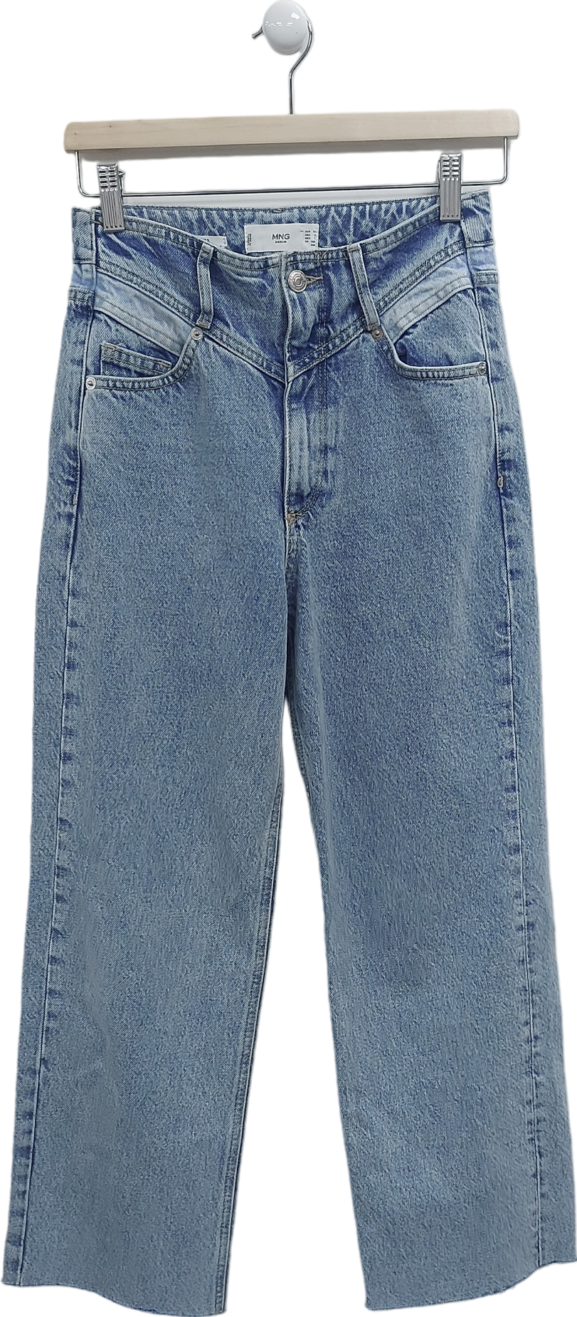 MANGO Blue Juliette Loose Fit Jeans UK 6