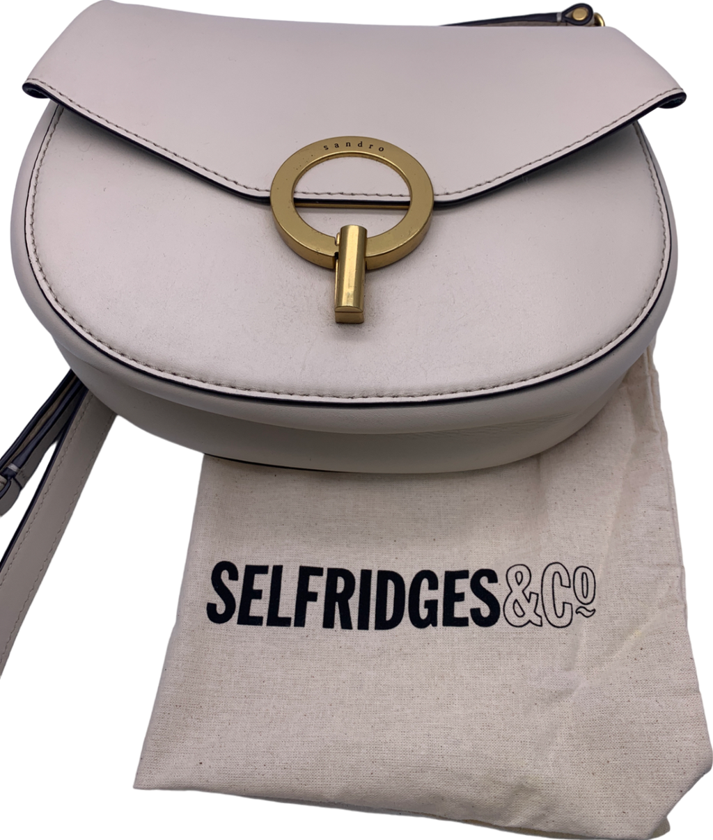 Sandro Cream Pepita Bag One Size