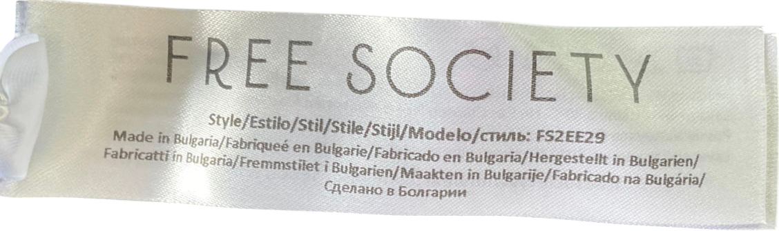 free society Blue Tanga Bikini Set UK 10