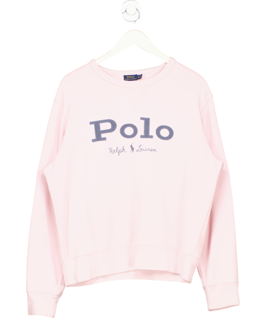 Polo Ralph Lauren Pink Crewneck Embroidered Sweatshirt UK XL
