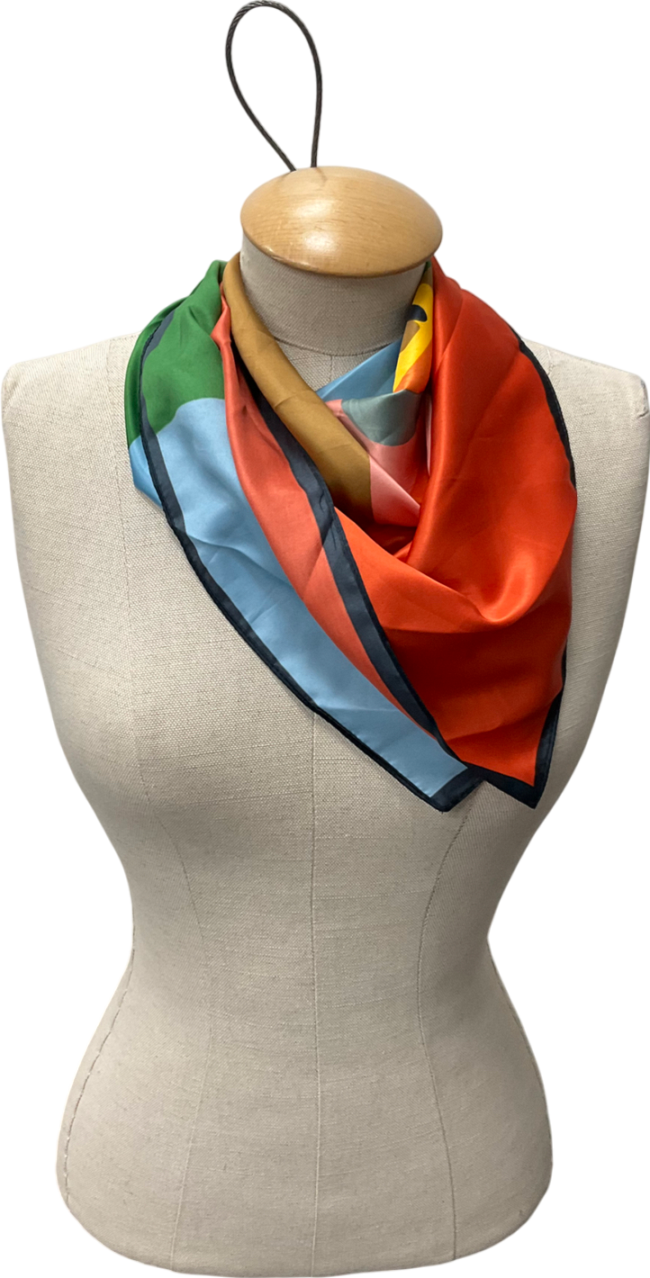 MANGO Multicoloured Geometric Printed Scarf One Size