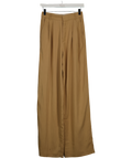 ZARA Beige Pleated Wide Leg Tailored Trousers UK XS