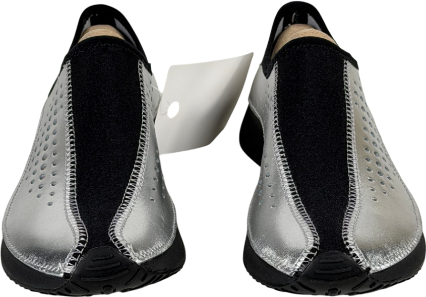 NIKE Superfly Moc Trainers Mtlc Silver & Black UK 4.5 EU 37.5