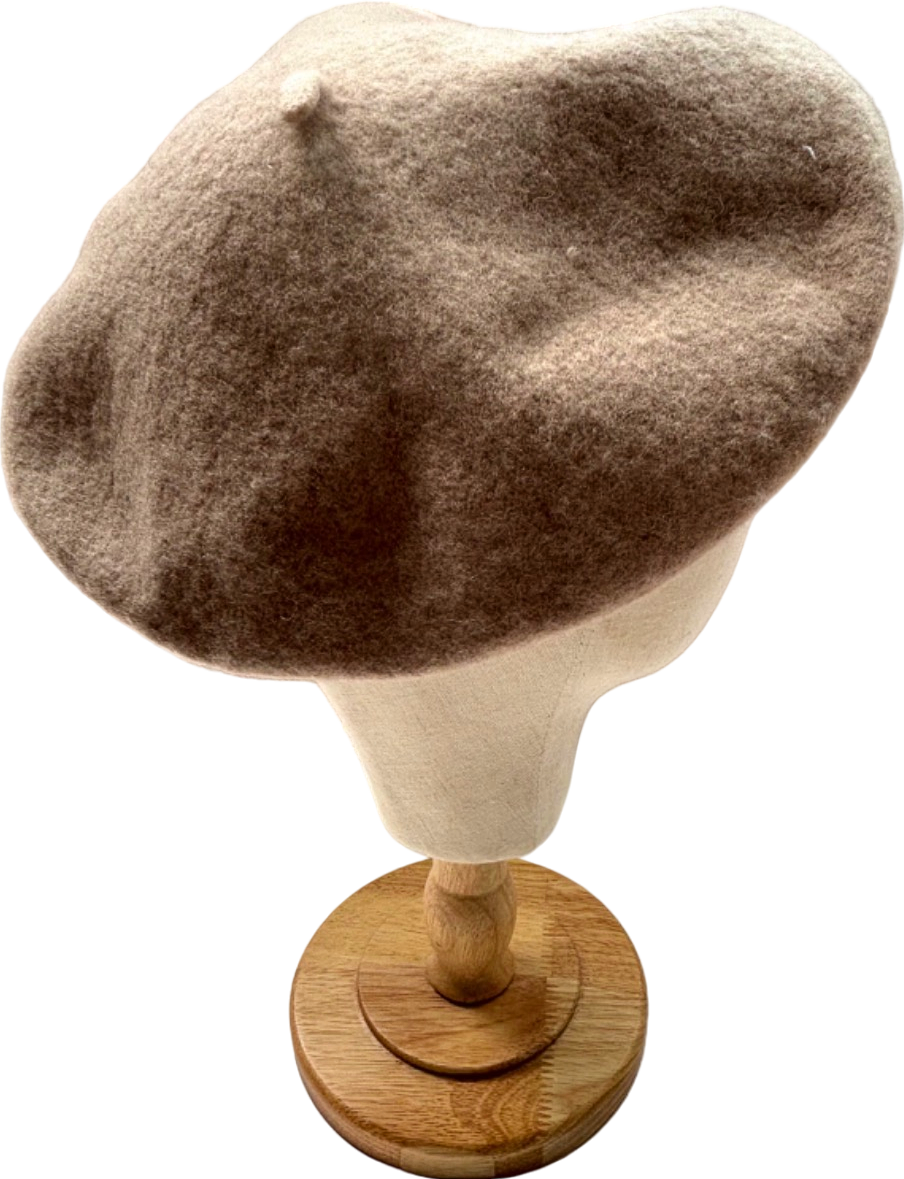 Topshop Beige Wool Beret One Size