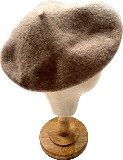 Topshop Beige Wool Beret One Size