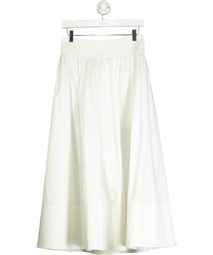 CO White Full Skirt With Stitch Detail UK S