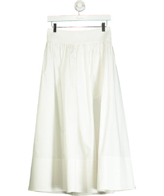 CO White Full Skirt With Stitch Detail UK S