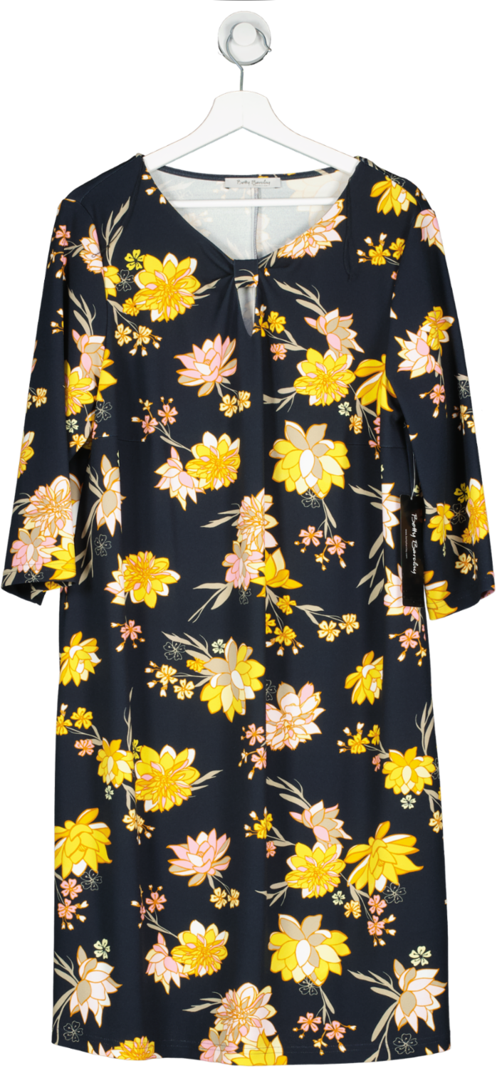 Betty Barclay Black Floral Print Dress UK 20