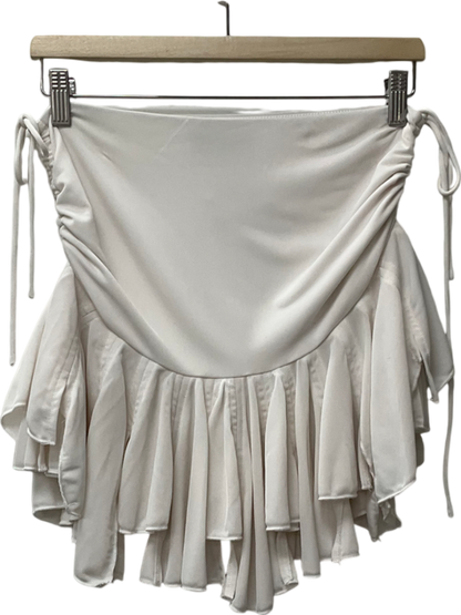 White Fox White Wait On You Mini Skirt UK L