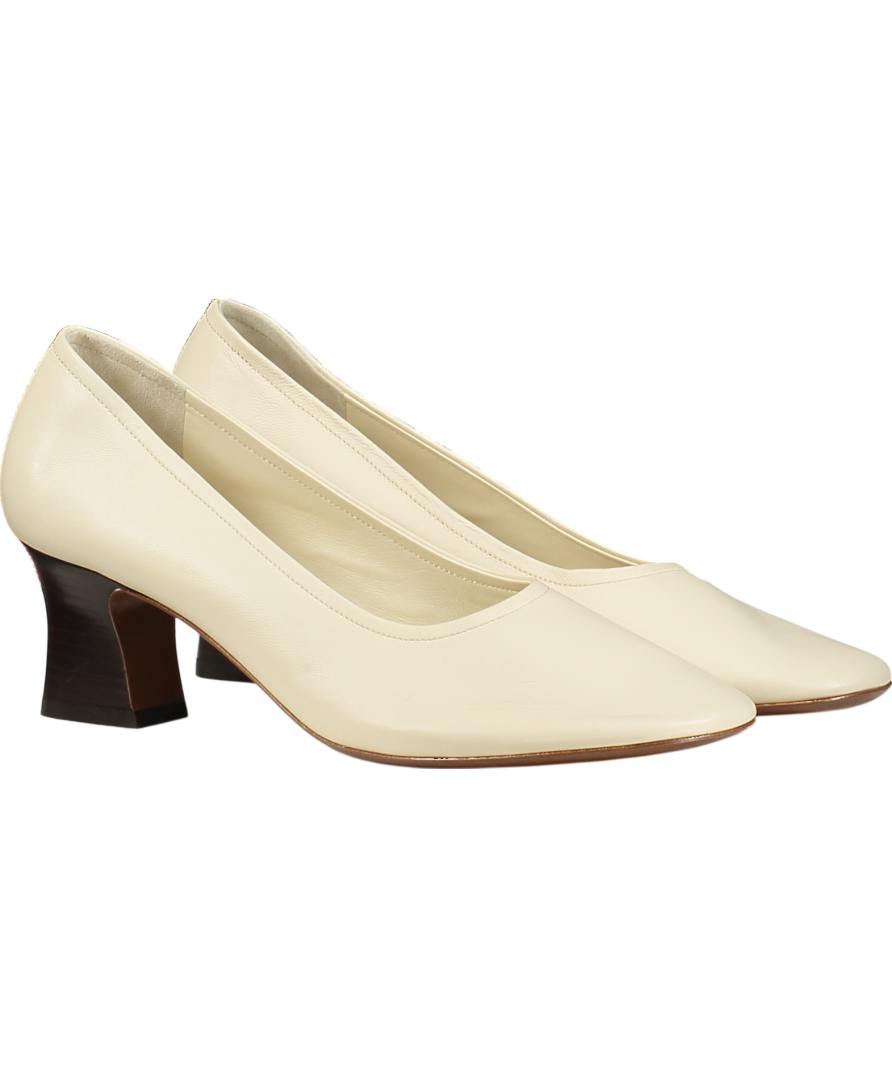 Neous Cream Leather Heeled Pumps UK 8 EU 41 👠
