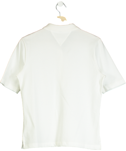 Tommy Hilfiger White 1985 Reg Pique Polo UK S