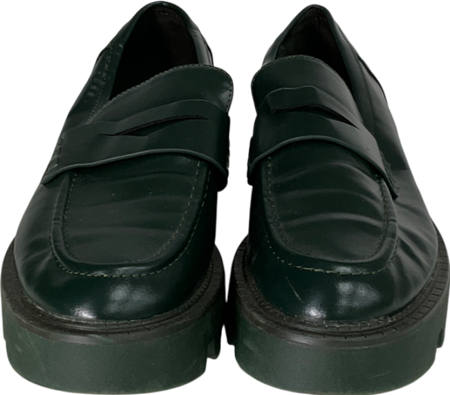 ZARA Green Trend Sole Platform Loafers UK 7 EU 40 👠