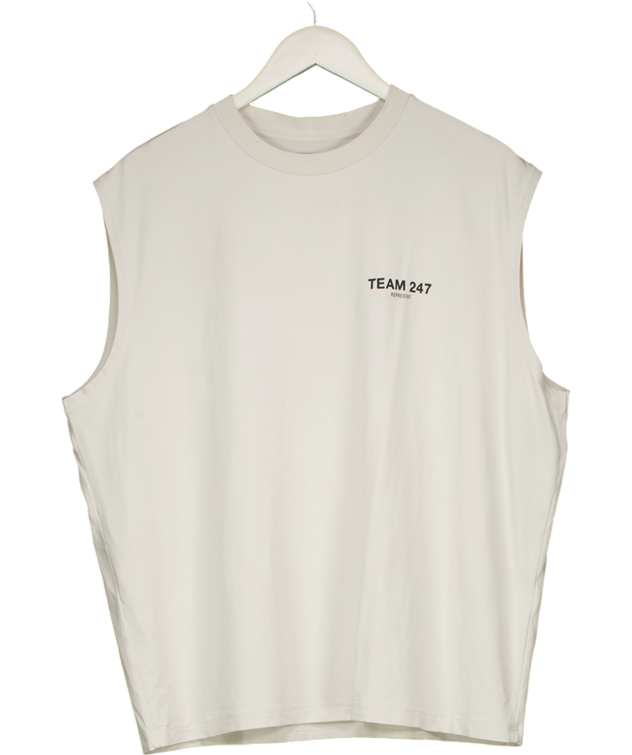 Represent White Team 247 Oversized Tank UK L