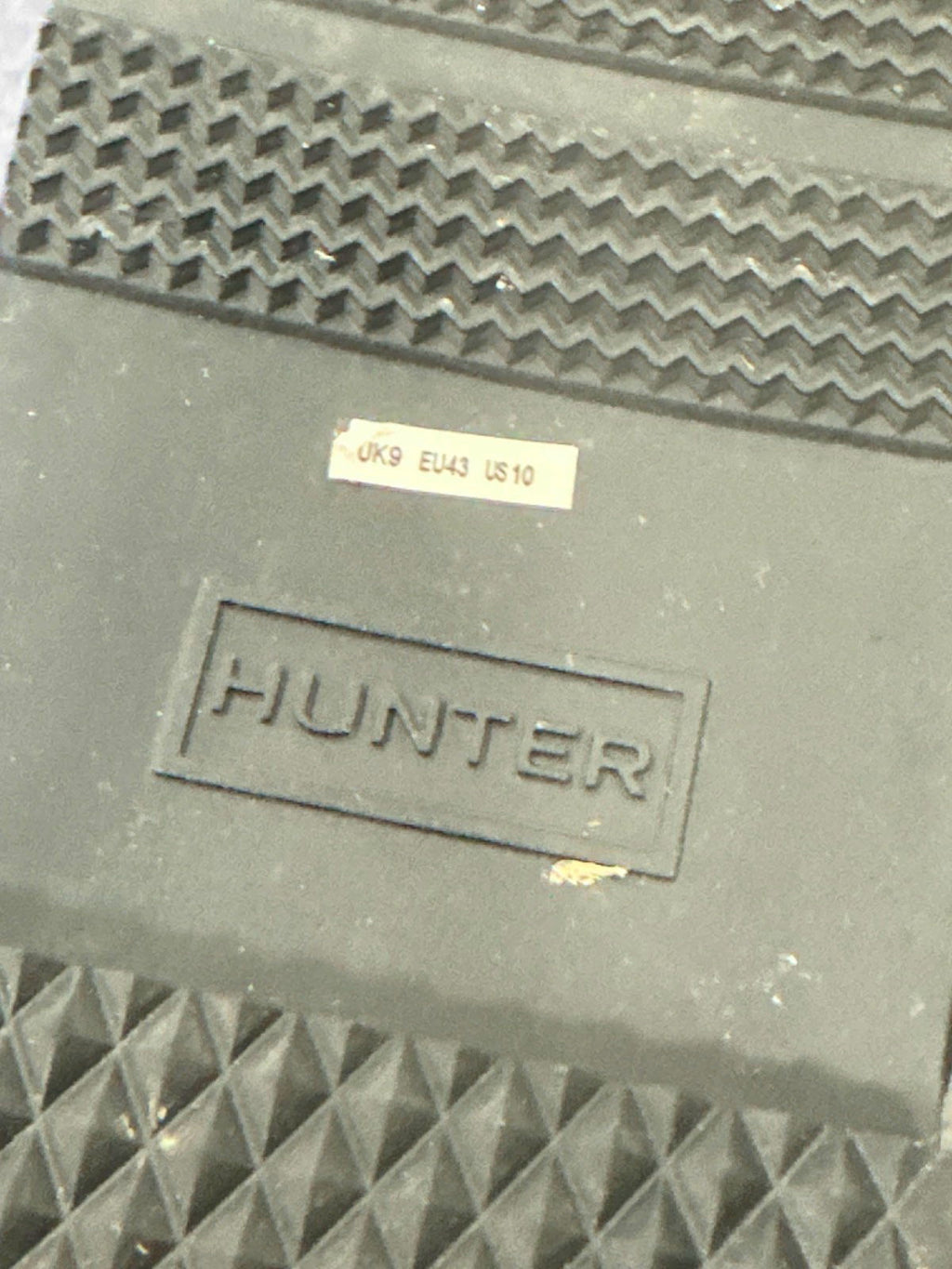 Hunter Black Lace-Up Boots UK 9