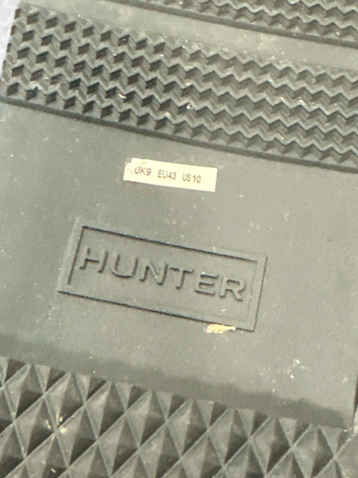 Hunter Black Lace-Up Boots UK 9