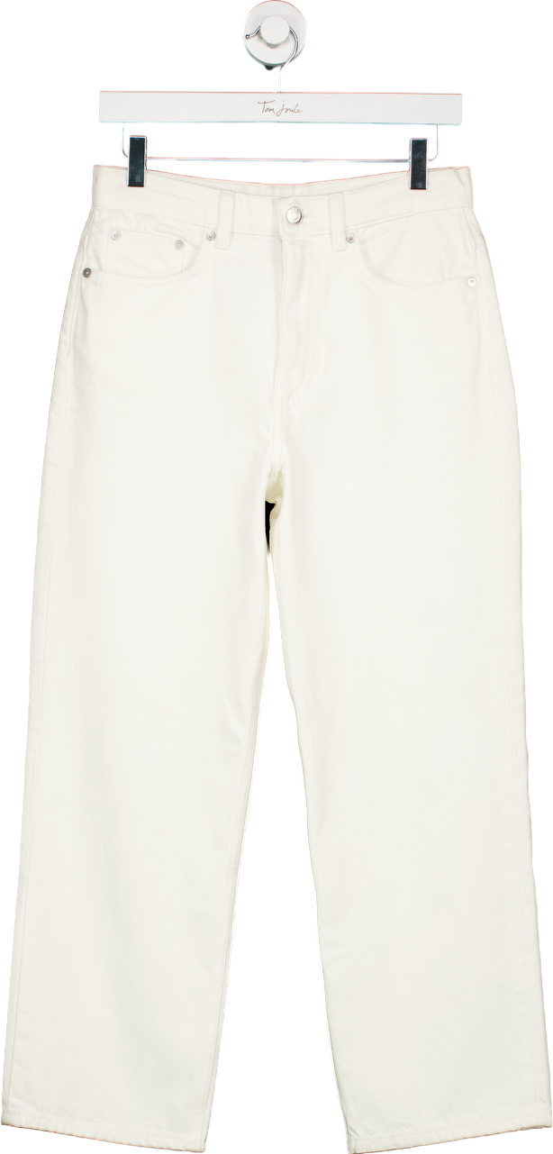 Arket White Straight Cropped Jeans UK W32