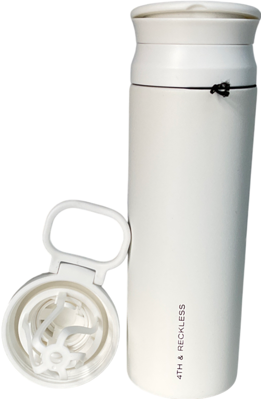 4th & Reckless White 4th Sport Shaker Water Bottle- 700ml One Size