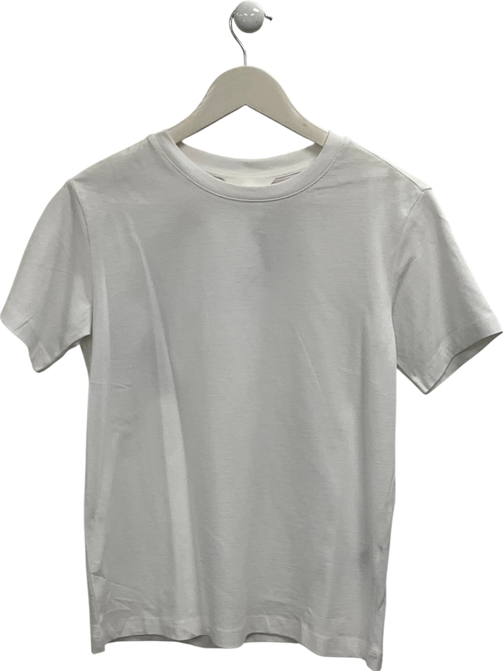 H&M White Classic Crew Neck Tee UK XS