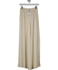 Dixie Cream Wide- Leg Elasticated Waist Band Trousers UK XS