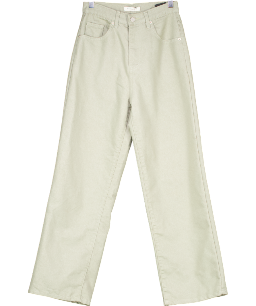 Magnolia Green Wandler Loose Wide Fit Jeans UK S