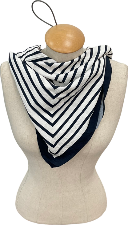 Mint Velvet White Geometric Print Neck Scarf