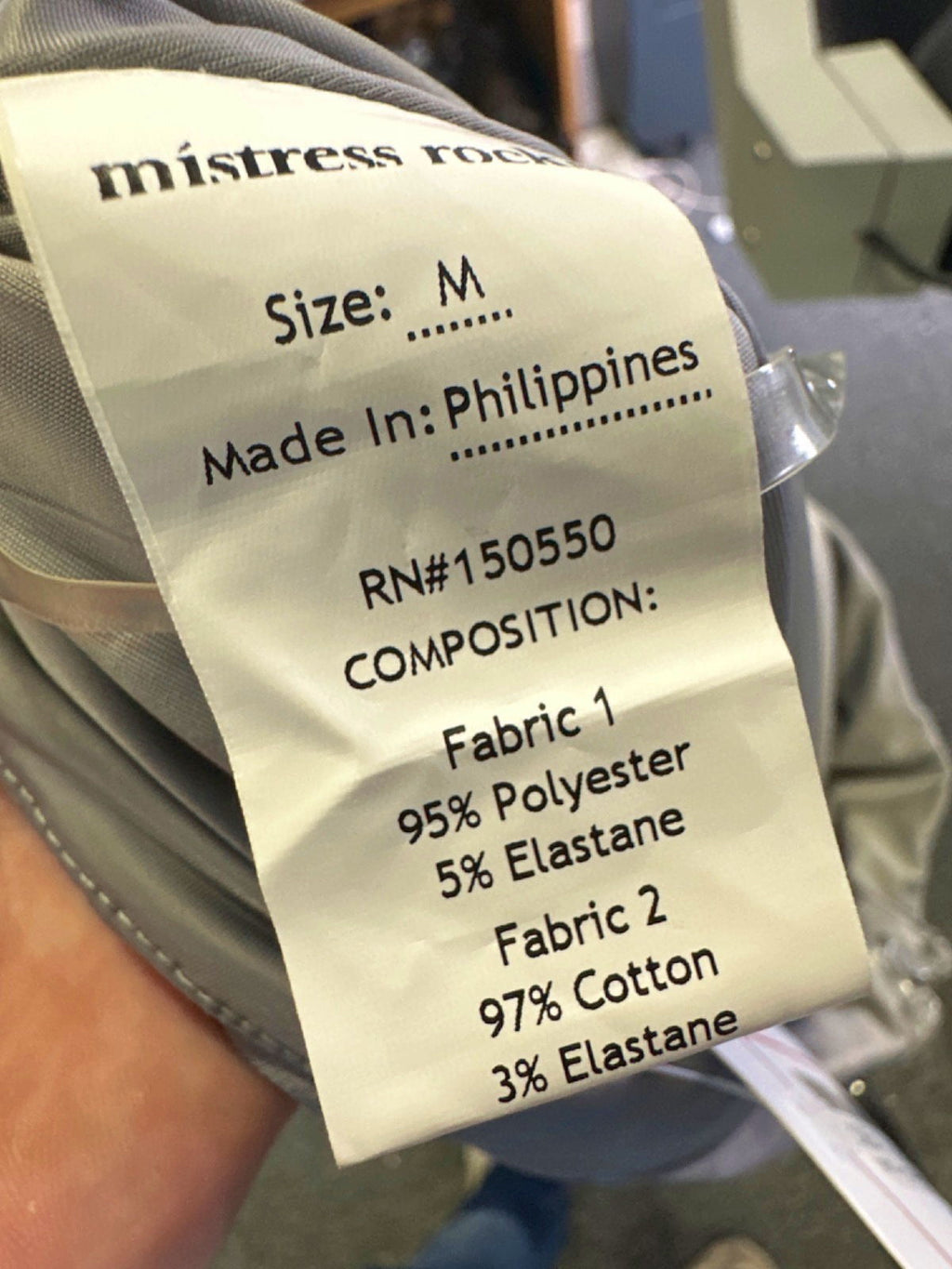 Mistress Rocks Grey Asymmetric Wrap Skirt Medium