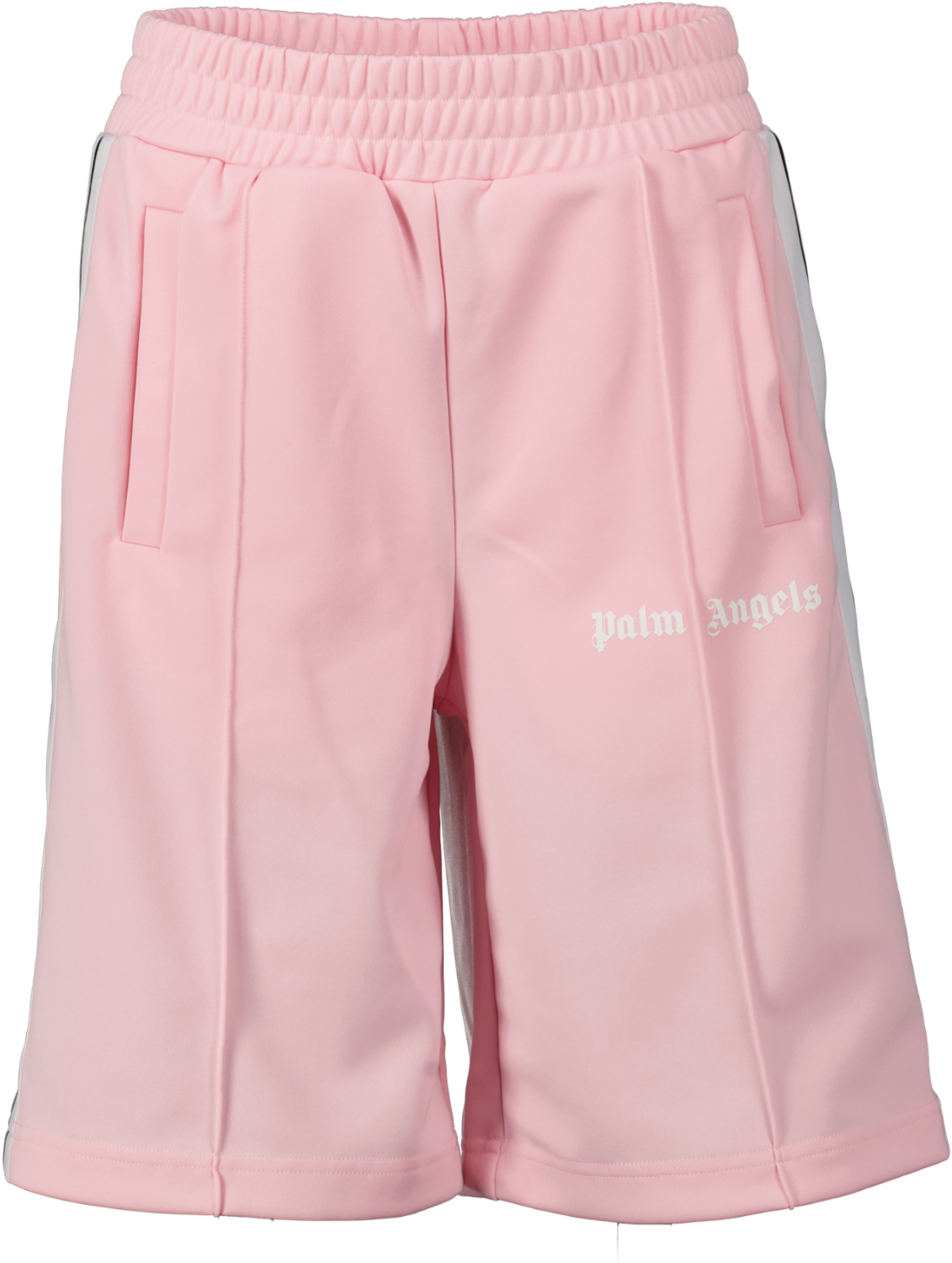 Palm Angels Blossom Pink / White New Classic Track Shorts UK S