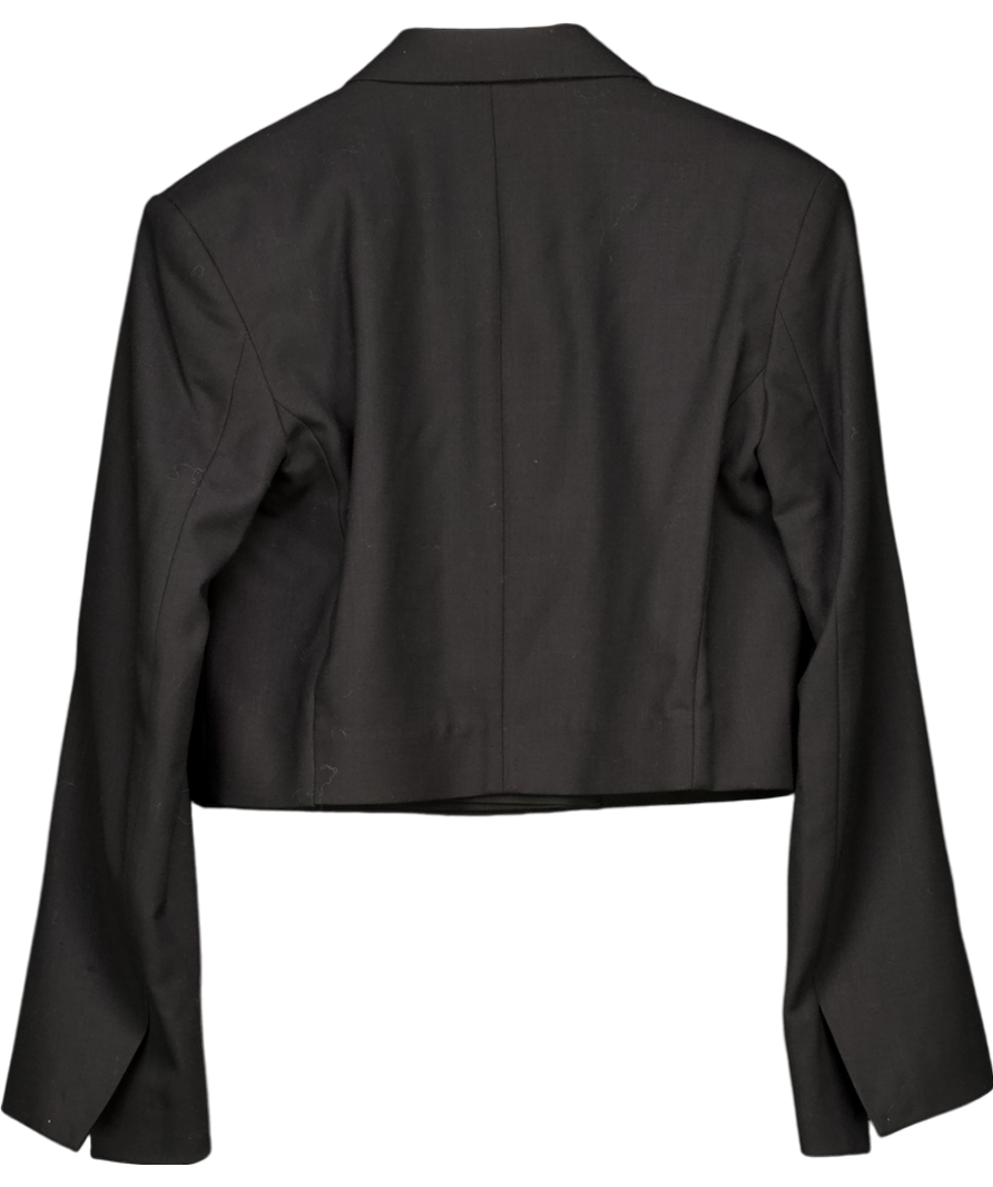 Arket Black Cropped Blazer UK 6