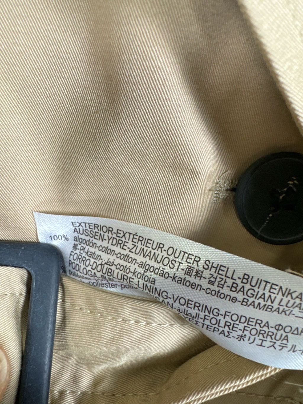 ZARA Beige Cropped Trench Coat UK M